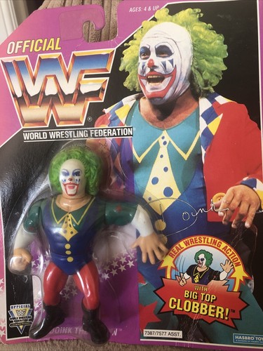 doink the clown hasbro Wrestling Figure On Card 19...