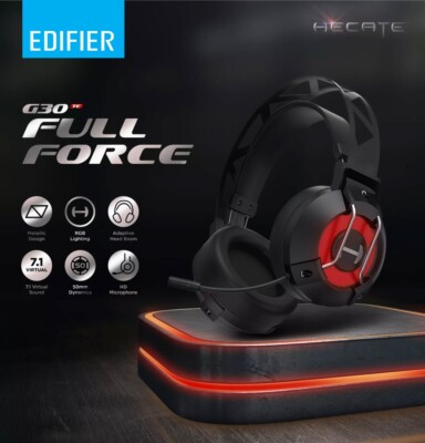 NEW! Edifier G30TE HELCATE 7.1 Surround Sound Gaming Headset Headphone RGB USB
