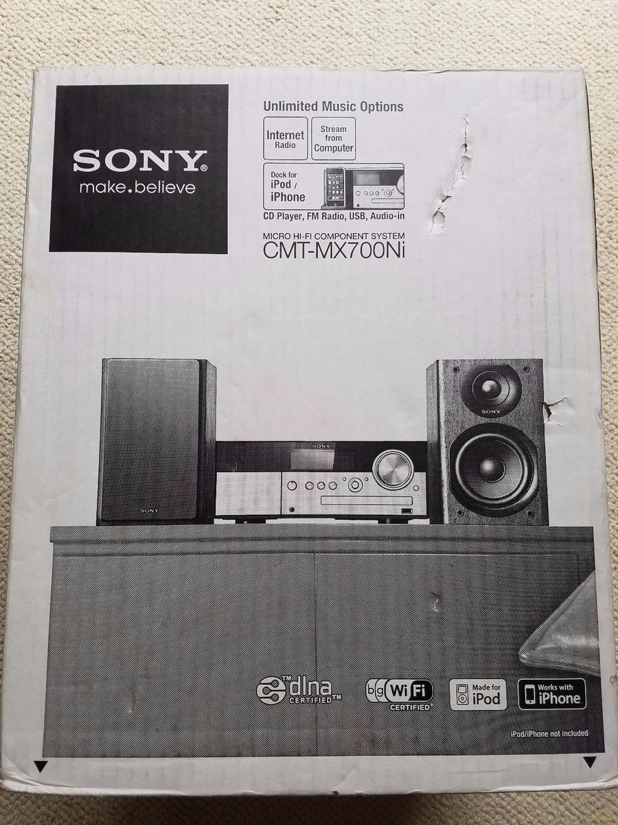 Sony CMTMX700NI Music System and Wi-Fi Internet Radio