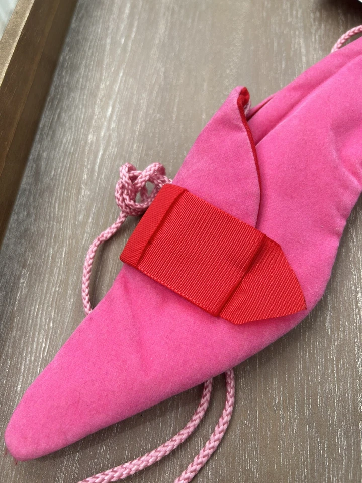 Vintage Andy Warhol Alice B Shoe Purse Pink Velvet 2000 - Image 2 of 4