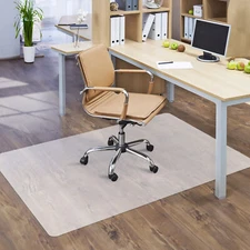 46''×60'' Office Chair Mat for Hard Floors PVC Floor Mat Protector Rectangular