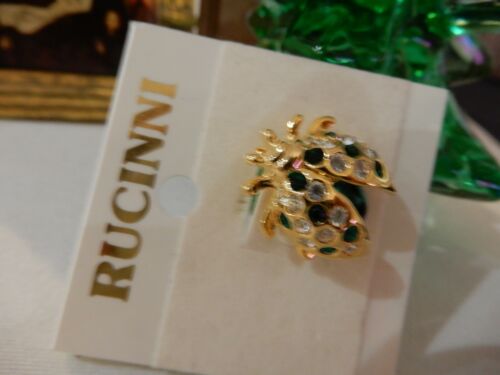 Petite épingle/broche coccinne acheter coccinne Swarovski RUCINNI ~ bas cadeau ~ NEUF !