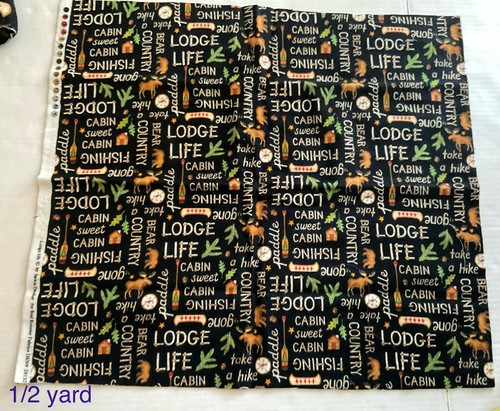 Lodge Wilderness Flannel Fabric Lot-asst Brands-Red Rooster, Cloth works, Etc - Picture 9 of 15