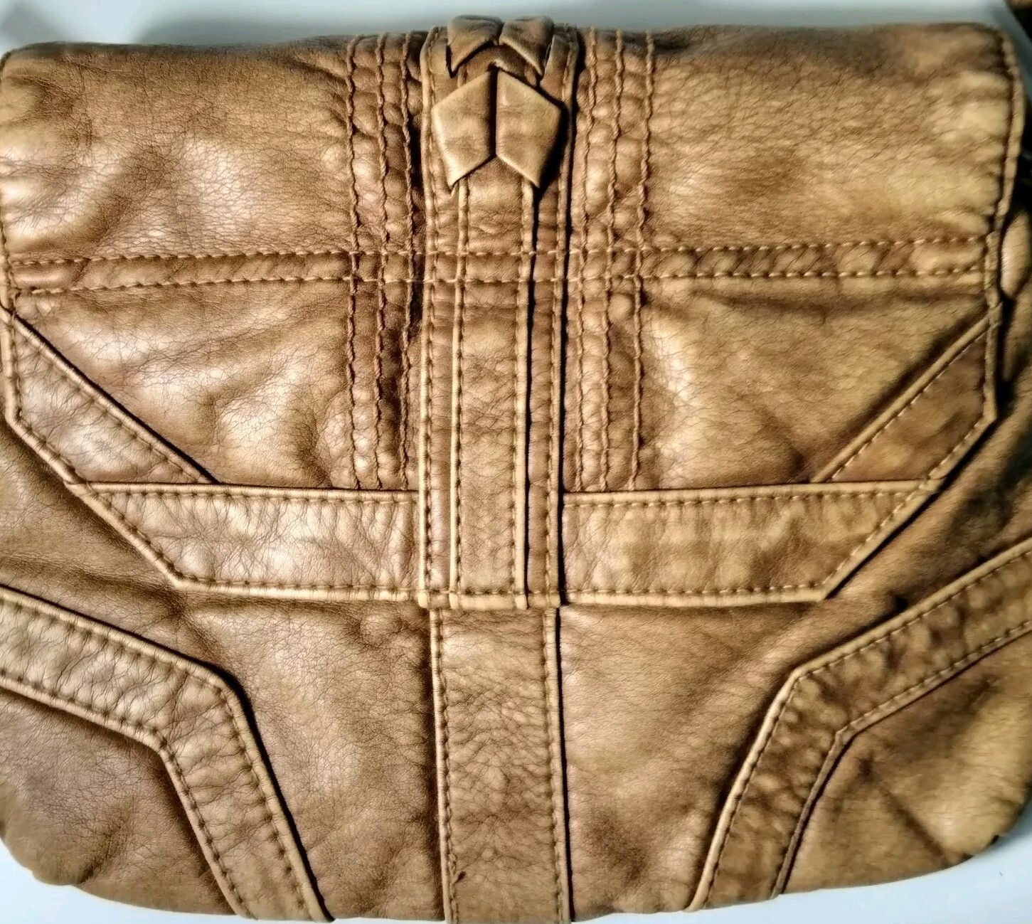 Converse One Star Small Brown Crossbody Bag 9 1/2" Wide 7"Tall Faux Leather... thumbnail 8