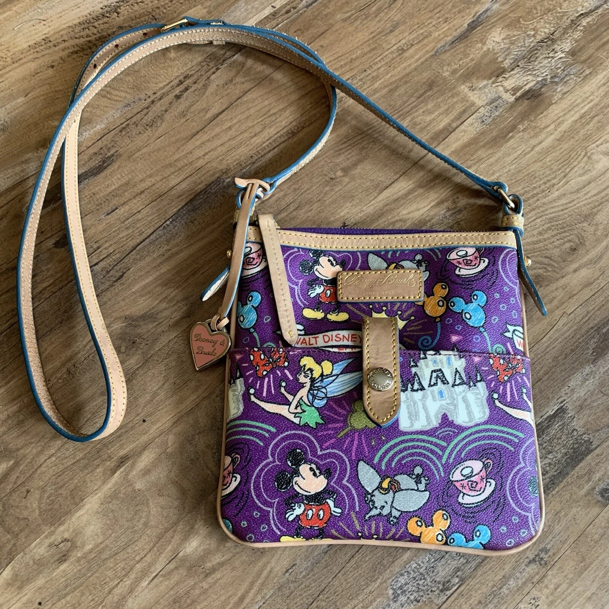 Purple dooney and bourke crossbody clearance