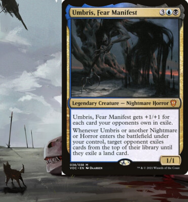 mtg umbris commander deck Umbris, Fear Manifest Commander Deck Nightmare Horror Tribal EDH Magic MTG  Cards