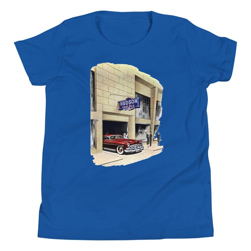 1940s / 50s Hudson Motor Car Custom Youth Short Sleeve Unisex T-Shirt (2 Images) - Picture 17 of 24