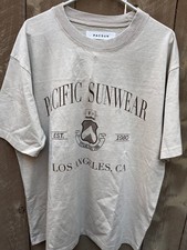 Pacsun Pacific Sunwear Los Angeles, CA Graphics TAN Tshirt - Men's L NEW