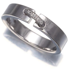 Auth CHAUMET Ring Diamond Liens Evidence EU50 18K 750 White Gold 