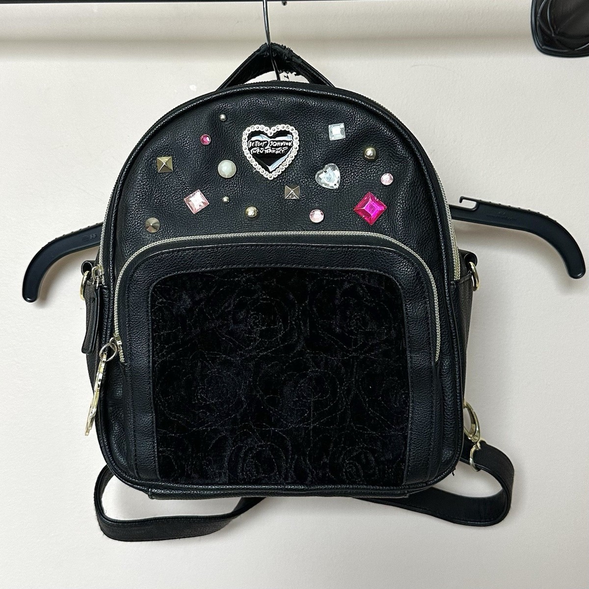Betsey Johnson Black Backpack, Betsey Johnson Skull Backpack main image 2