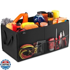 Handy Laundry Fold-Away Car Trunk Organizer   Non-Slip Securing F