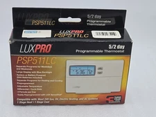 LuxPro Contractor Grade Programable Electric Thermostat PSP511LC Brand New