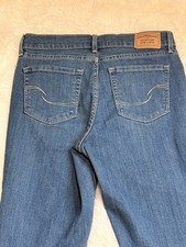Levi Strauss Signature Women Jeans 26x32 Mid Rise Straight Lapis M Wash Blue
