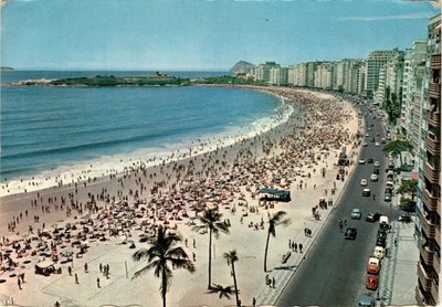 Rio de Janeiro, Brazil, Copacabana, Leblon, Pão de Aç Postcard