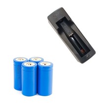4-pk 3.7V RCR123a Rechargeable Batteries  Charger for Arlo HD Security Camera
