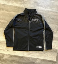Under Armour YMD Medium Boys Full Zip Loose Fit Jacket Black with Accents NWOT