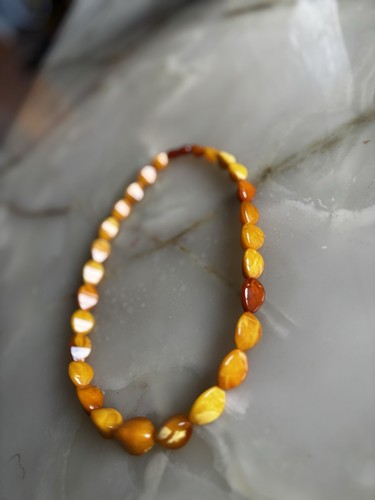 Bersteinkette Butterscotch Collier Eidotter 37 Gramm 62cm - Bild 4 von 7