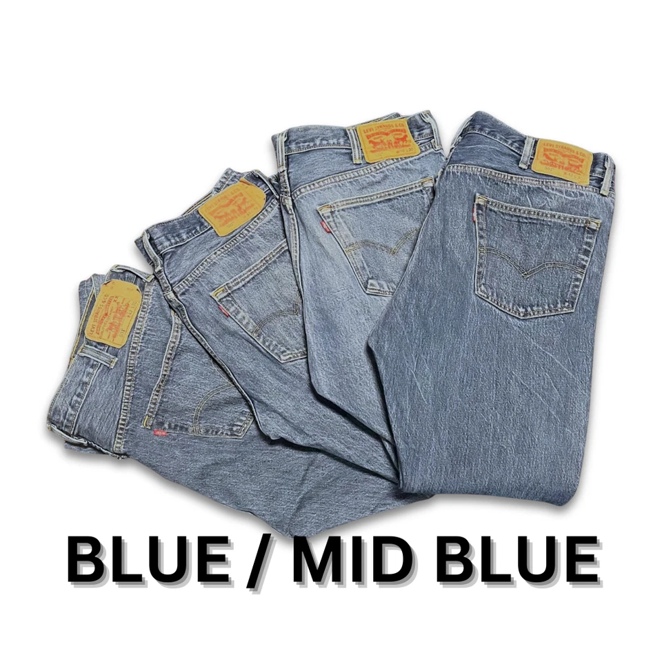 VINTAGE LEVI'S 501 JEANS STRAIGHT LEG - GRADE B - W28 W30 W32 W33 W34 W36 W38 - Image 2 of 3