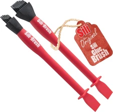 Sili Non-Stick Silicone Glue Brush and Applicator Set 1 & 1/2 Wood Kit