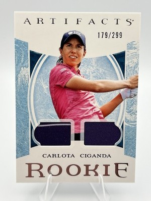 CARLOTA CIGANDA 2024 Upper Deck Portfolio Golf Artifacts Dual Jersey /299 Rookie