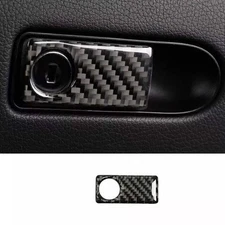 For Benz E-Class Real Carbon Fiber Co-Pilot Storage Box Handle Panel Trim 09-15