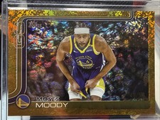 2025 Topps Moses Moody Gold Holo Foil /50 Numbered Card Warriors