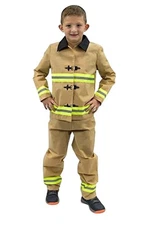 Hauntlook Fearless Firefighter Shirt & Pants Halloween Costume Dressup 7-9 KID