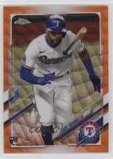2021 Topps Chrome Orange Wave Refractor 24/25 Leody Taveras #146 8k4