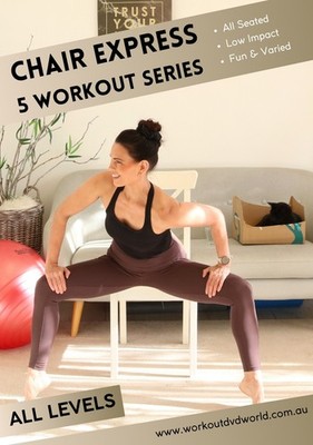 Chair Exercise Workout DVD 5 Workouts Seated Fitness Senior Low Impact Pilates
