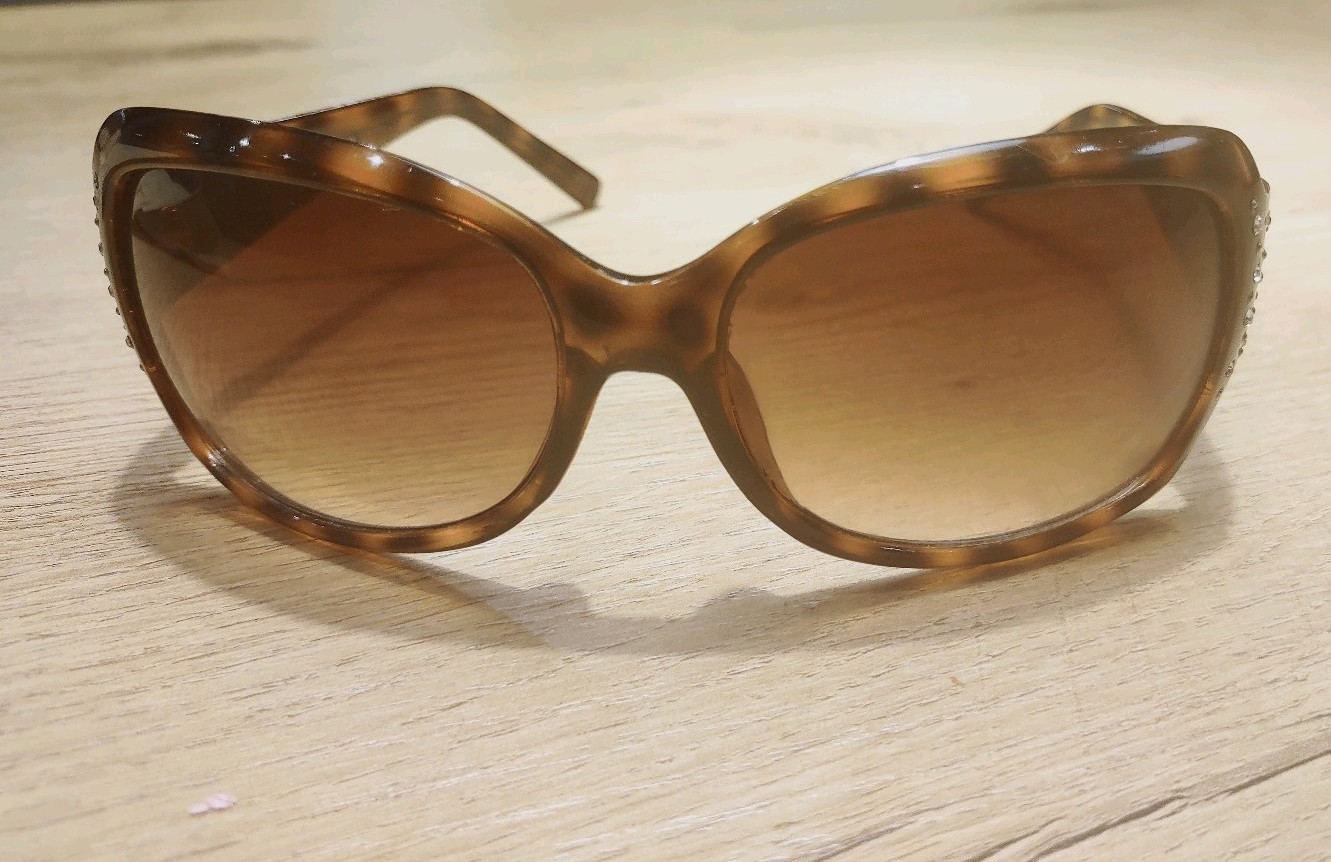 Rhinestone Tortoiseshell Sunglasses - image 10