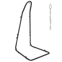 COSTWAY Hammock Chair Stand Adjustable Swing Chair Stand-Black