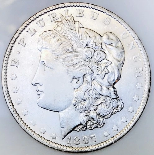 1897 O MORGAN EXTREME RARITY! BLAST WHITE BLAZER! MS++++UNREAL QUALITY NR #64530