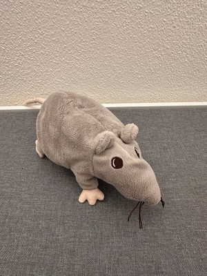 Stofftier Plüschtier  IKEA GOSIG RATTA Stofftier Kuscheltier 23cm Ratte grau