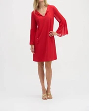 Joseph Ribkoff Bell Sleeves Mini Dress Size 10 (UK 12)
