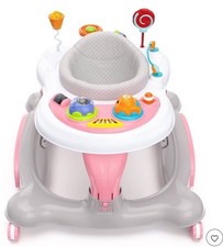 Storkcraft 3 in 1 Activity Walker with Jumping Board and Feeding Tray Blue Gray