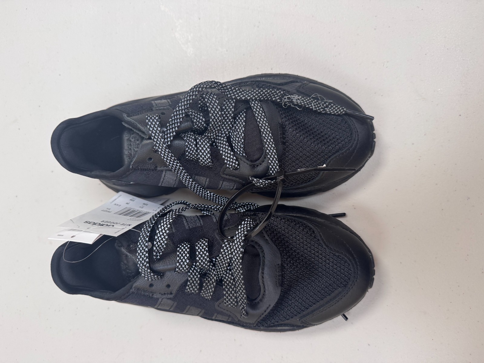 Adidas Nite Jogger FV1277 Trainers Black UK 3.5 – Boost – Ex‑Display Flawed image 2