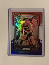 Toumani Camara 2023-24 Prizm #164 Red White Blue Prizm Rookie Card. rookie card picture