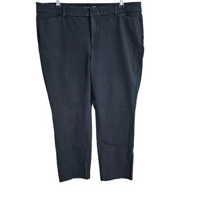 Old Navy High Rise Pixie Pants Women's Size 18 Black Secret Smooth Pockets