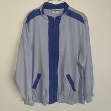 True Vintage 1980s Striped Jacket Size 16 Alfred Dunner Made In USA