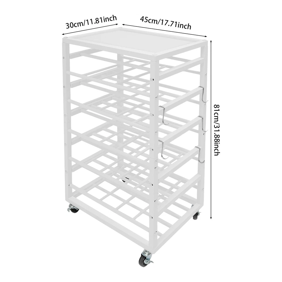 Carro de almacenamiento de pintura rodante de 5 niveles pinturas móviles carro organizador/estante de sujeción Foto 4 de 4