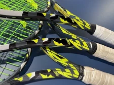 3 Babolat Pure Aero 2023 Tennis Racquets Grip Size 2 (4 1/4)