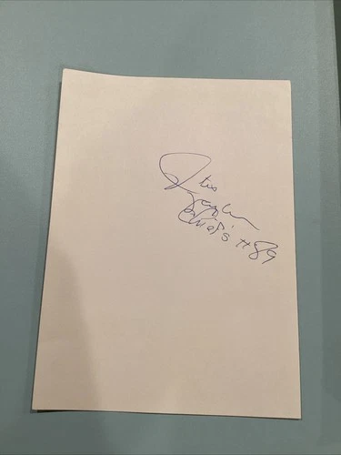 Otis Taylor Kansas City Chiefs & Lee Meredith Personalized Auto Signed 7” Card