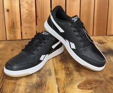 Reebok Court Advance Big Kid Boys Sneakers Black/White Sz 4.5
