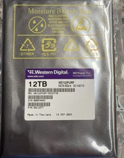 WD 12TB Internal Hard Drive HDD 7200 RPM SATA III WD121PURP