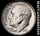 1961 Roosevelt Dime- Silver- Choice Gem Brilliant Unc Luster No Reserve #J2700