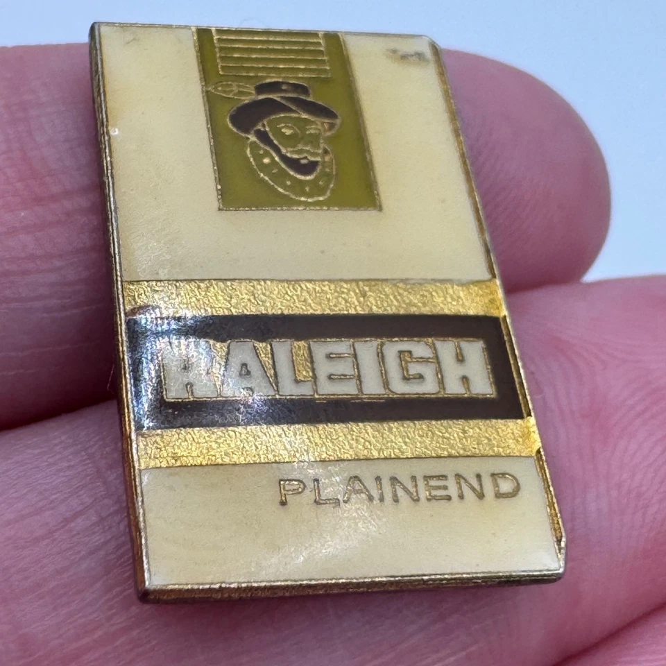 Prendedor de solapa esmaltada con logotipo liso de Raleigh vintage RARO Foto 2 de 3