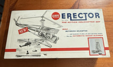 Vintage AC Gilbert Erector Set # 10181 Action Helicopter Set With Working Motor