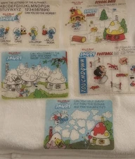 VTG 1983 ETCH-A-SKETCH MAGIC REUSABLE FUN SCREENS 6 PK SMURFS USED CLEAN
