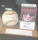 Eddie Mathews JSA COA Autograph National League Signed Baseball H OF F Autograph