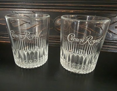Crown Royal Etched Whiskey Glasses | Set of 2